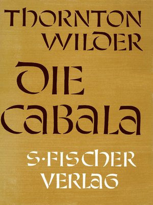 cover image of Die Cabala